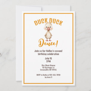Duck Duck Deuce Tweede Verjaardag Kaart