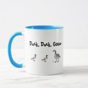 Duck Duck Goose Grappig Kinder Game Cartoon Pun Mok