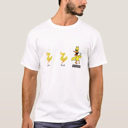 Duck Duck.. Goosed Basic T T-shirt (Voorkant)
