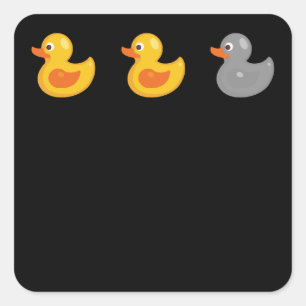 Duck Duck Gray Duck I Love Minnesota Mn Vierkante Sticker