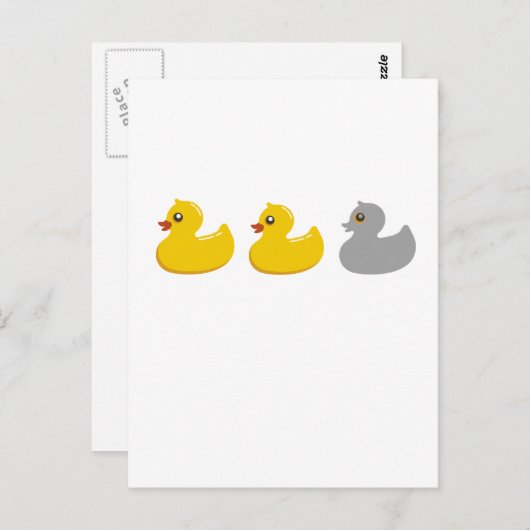 Duck, Duck, Grey Duck T Shirten.png Briefkaart (Voorkant / Achterkant)