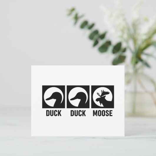 Duck Duck Moose Briefkaart (Staand voorkant)