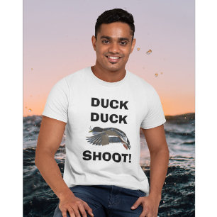Duck Duck SHOOT! Mannen jachtshirt T-shirt