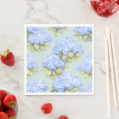 Duck Egg Blue Hydrangea Standard Luncheon Napkins Servet (Insitu)