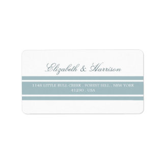 Duck Egg Blue Modern Wedding Etiket