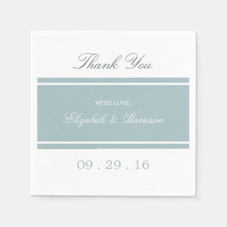 Duck Egg Blue Modern Wedding Servetten