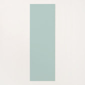 Duck Egg Green Monogram Stylish Modern Minimalist Yogamat (Achterkant)