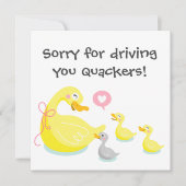Duck en Ducking Moederdag Design Feestdagenkaart (Voorkant)