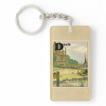 Duck en Ducklings zwemmen op de rivier