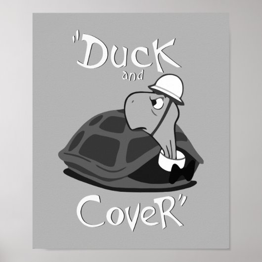 Duck en Hoesje - nucleaire aanval Poster (Voorkant)