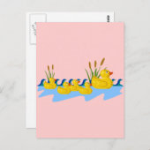 Duck Family Briefkaart (Voorkant / Achterkant)