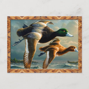 Duck Flying Briefkaart