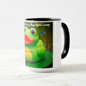 Duck Frog Swamp Custom Coffee Mugs (Devant droit)