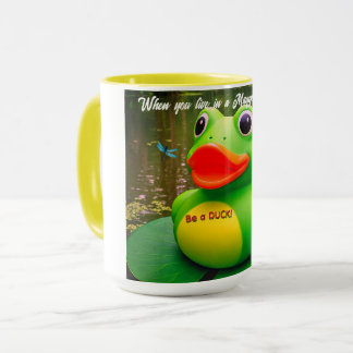 Duck Frog Swamp Custom Coffee Mugs Mok