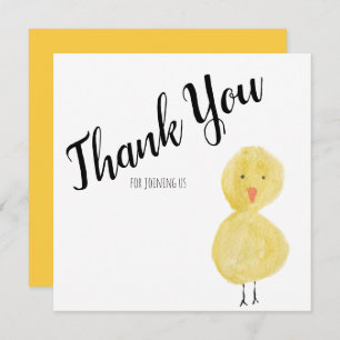 Duck Hand Waterverf Baby shower Bedankt