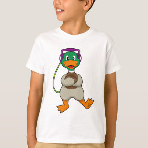 Duck Headphone Music T-shirt