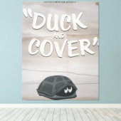Duck & Hoesje Canvas Afdruk (Insitu (Houten vloer))