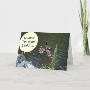 DUCK HUMOR GROEP VERJAARDAG KAART VOOR IEDEREEN
