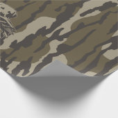 Duck Hunter Dog Forest Waterfowl Bottomland Camo Cadeaupapier (Hoek)