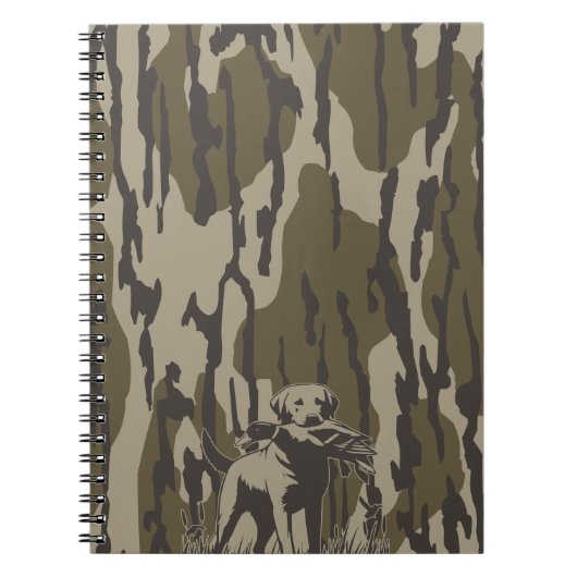 Duck Hunter Dog Forest Waterfowl Bottomland Camo Notitieboek (Voorkant)
