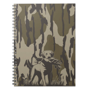 Duck Hunter Dog Forest Waterfowl Bottomland Camo Notitieboek