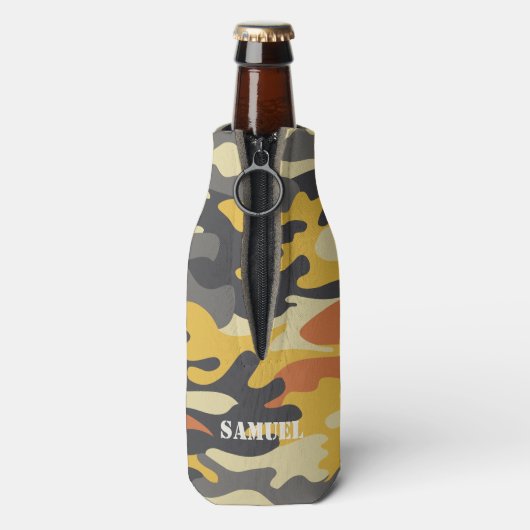 Duck Hunter en Camo Flesjeskoeler (Fles Achterkant)