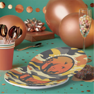 Duck Hunter en Camo Papieren Bordje