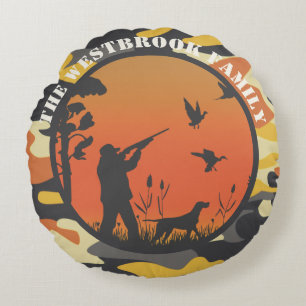 Duck Hunter en Camo Rond Kussen