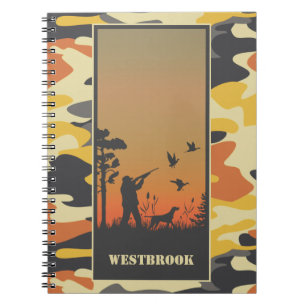 Duck Hunter en Camo spiral Notitieboek
