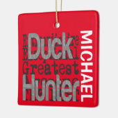 Duck Hunter Extraordinaire CUSTOM Keramisch Ornament (Links)
