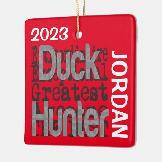 Duck Hunter Extraordinaire CUSTOM Keramisch Ornament (Links)
