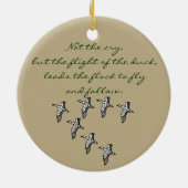 Duck Hunter - Gepersonaliseerd Keramisch Ornament (Achterkant)