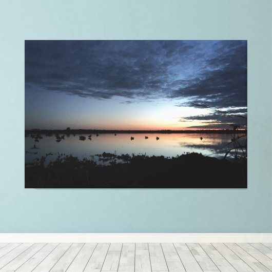 Duck Hunter's Paradise Canvas Afdruk (Insitu (Houten vloer))