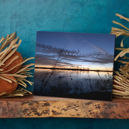 Duck Hunter's Sunrise Canvas Print Fotoplaat (Zijkant)