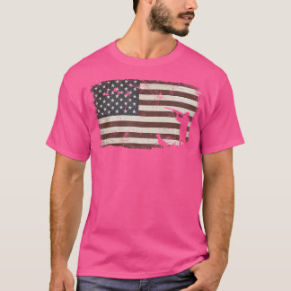 Duck Hunting American Flag Thanksgiving Kerstmis T-shirt