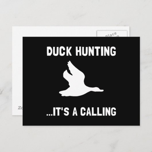 Duck Hunting Calling Briefkaart (Voorkant / Achterkant)