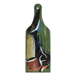 Duck Hunting Decor, Wood Duck Glass Snijplank