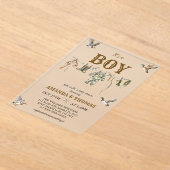 Duck Hunting It's a Boy Baby Shower Acryl Uitnodigingen (Laagn)