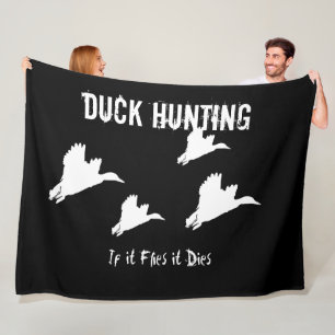 Duck Hunting Mallard Outdoor Sports Hobby Mannen Fleece Deken