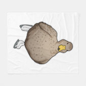 Duck Ice skating Ice schaatsen Fleece Deken (Voorkant (Horizontaal))