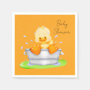 Duck in een Tub-Baby shower Servet