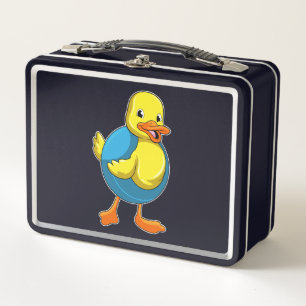 Duck in Swimming met Swim ring