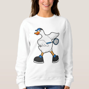 Duck in Tennis met Tennis racket & Pet Trui