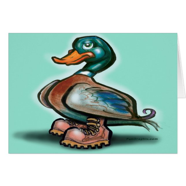 Duck in Work Boots (Voorkant Horizontaal)