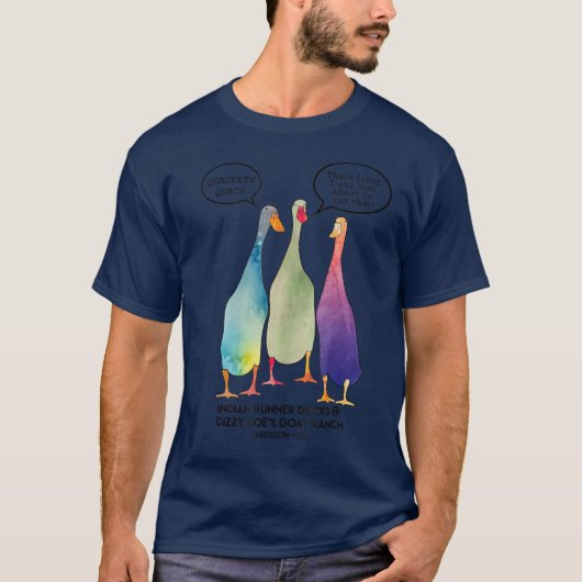 Duck Indian Runner Duck T Quackety Quack T-shirt (Voorkant)