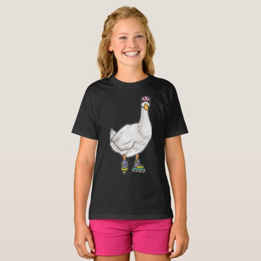 Duck Inline skating Roller schaatsen T-shirt (Voorkant volledig)