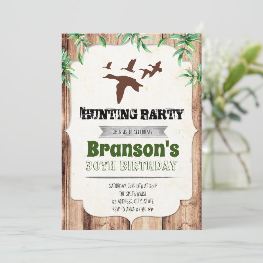 Duck-jacht op verjaardagsdagsdagsuitnodiging kaart (Staand voorkant)