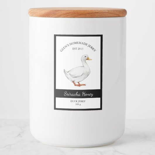 Duck Jerky Étiquette (Devant)