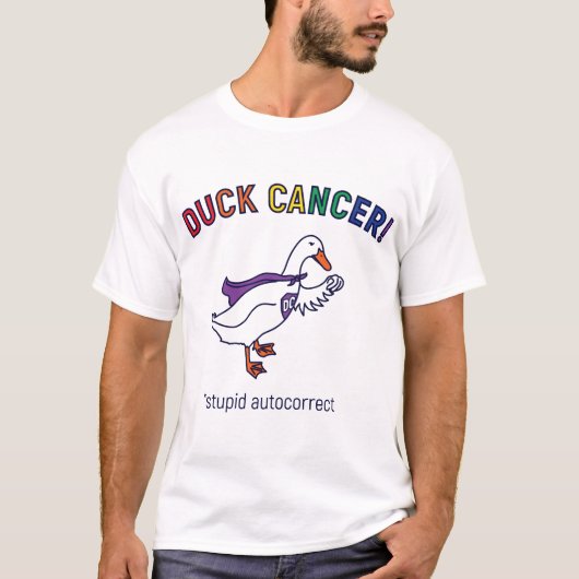 Duck kanker wit t-shirt (Voorkant)