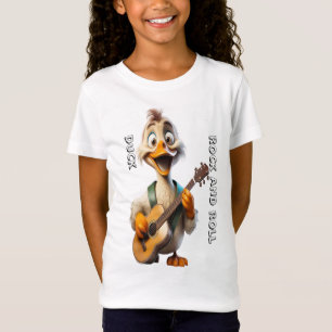 Duck karikatuur gitaar Cartoon T-shirt